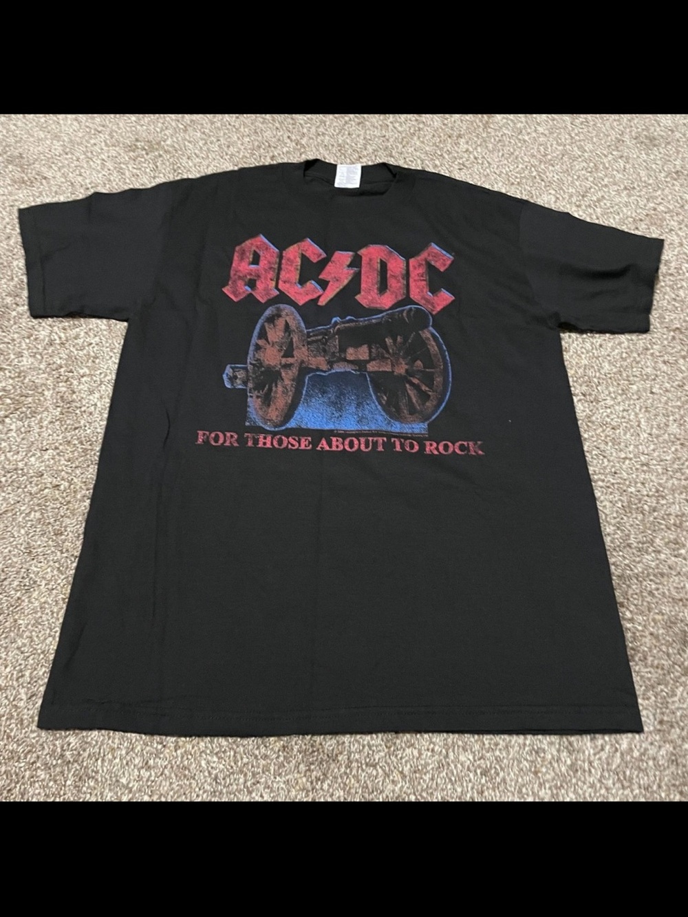 AC/DC Black Ice Tour concert shirt